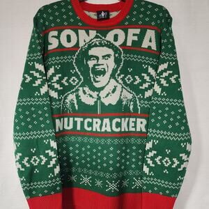 Elf Long Sleeve Sweater" Son of a nutcracker'' Medium